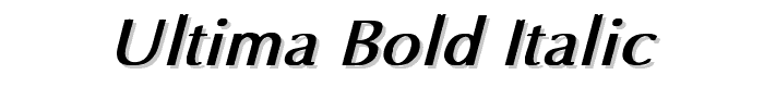 Ultima Bold Italic font